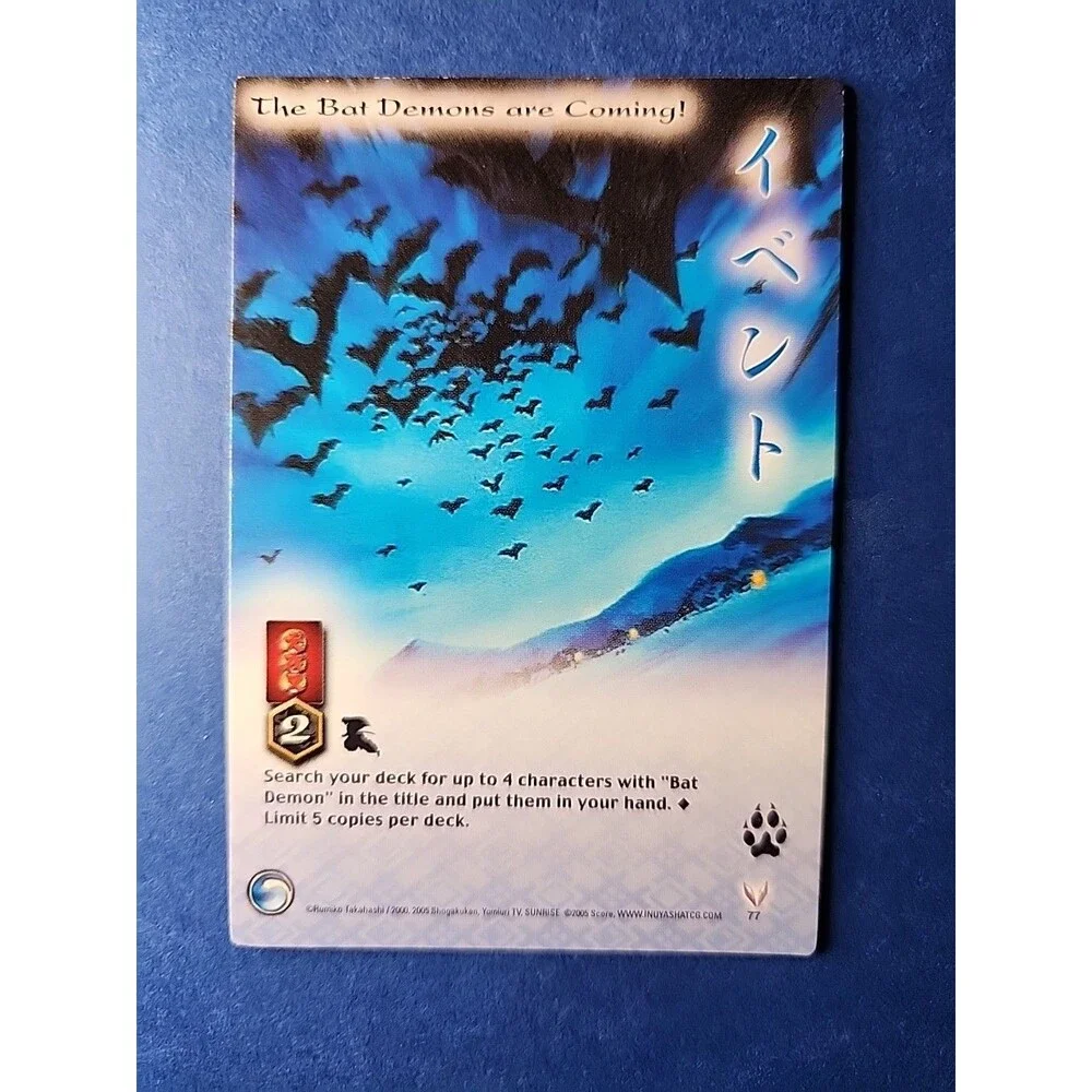 InuYasha TCG Lot Of 9 Cards. 4 Holo
